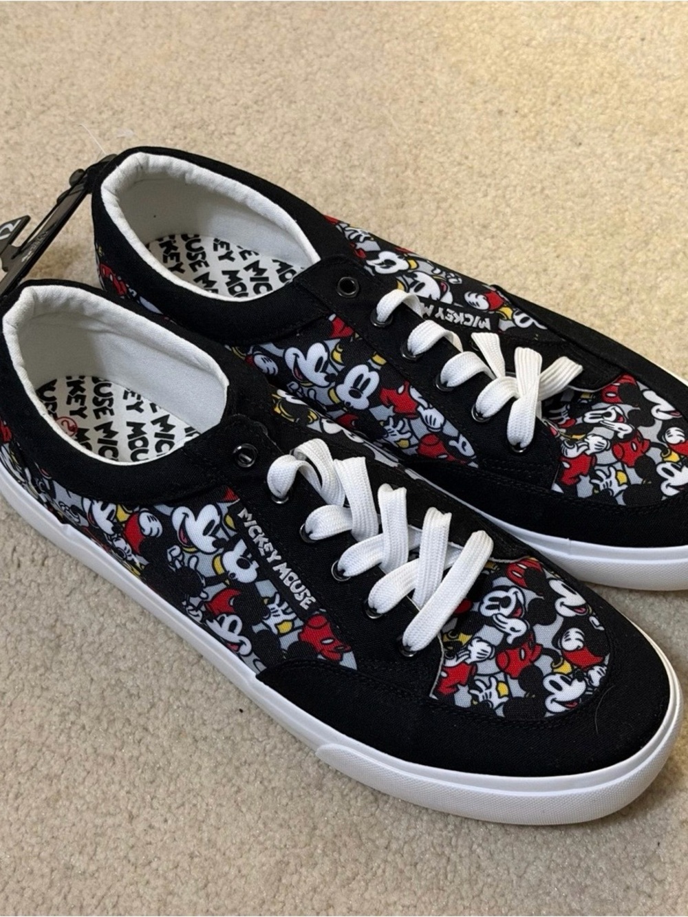 Disney Mickey Mouse Canvas Sneakers - Men's Size 12 (NWT) - Ground Up
